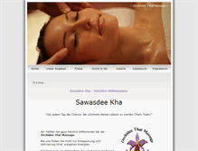 Tablet Screenshot of orchidee-thai-massage.com